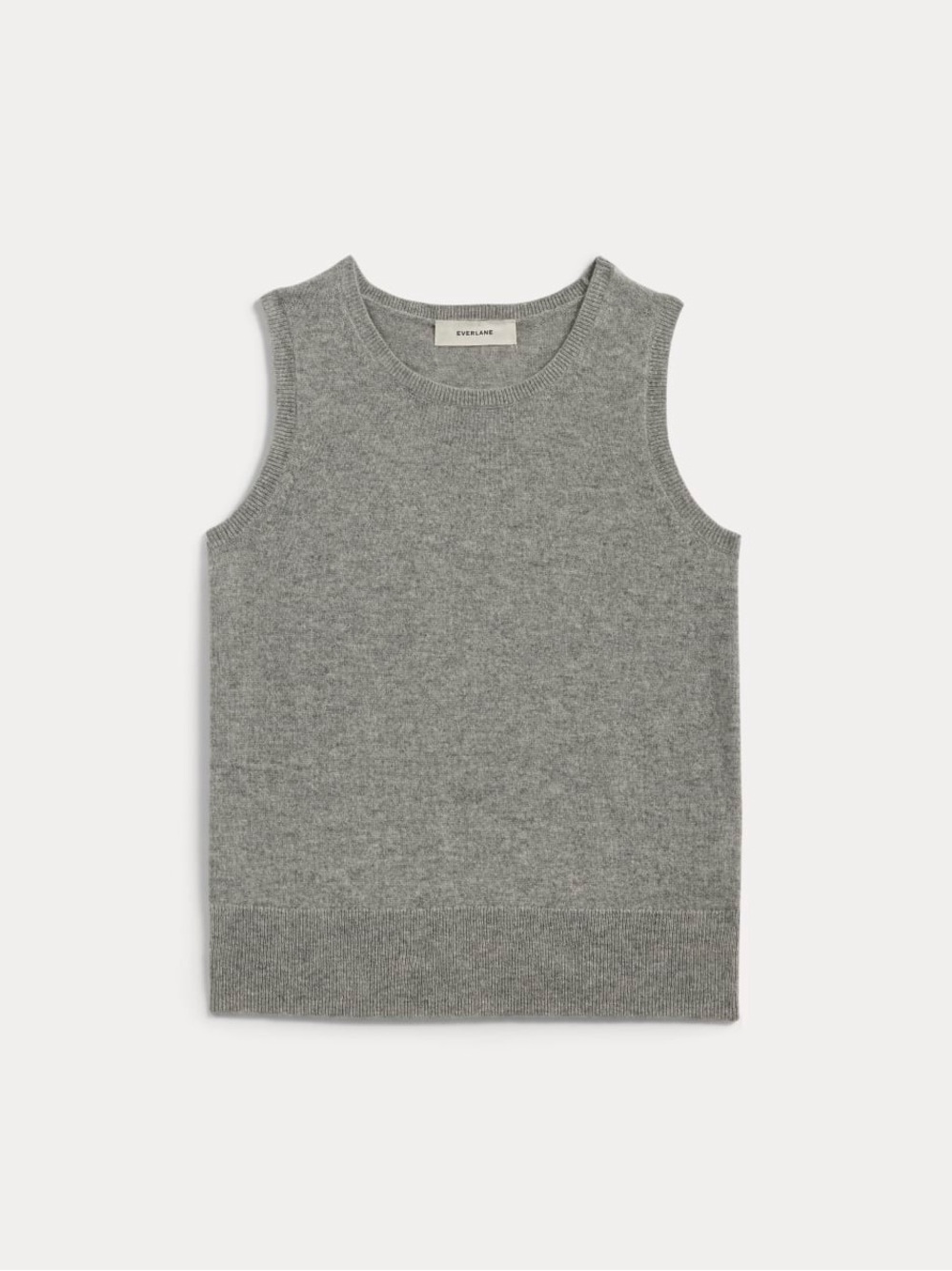 Everlane Gray Knit Sleeveless Sweater